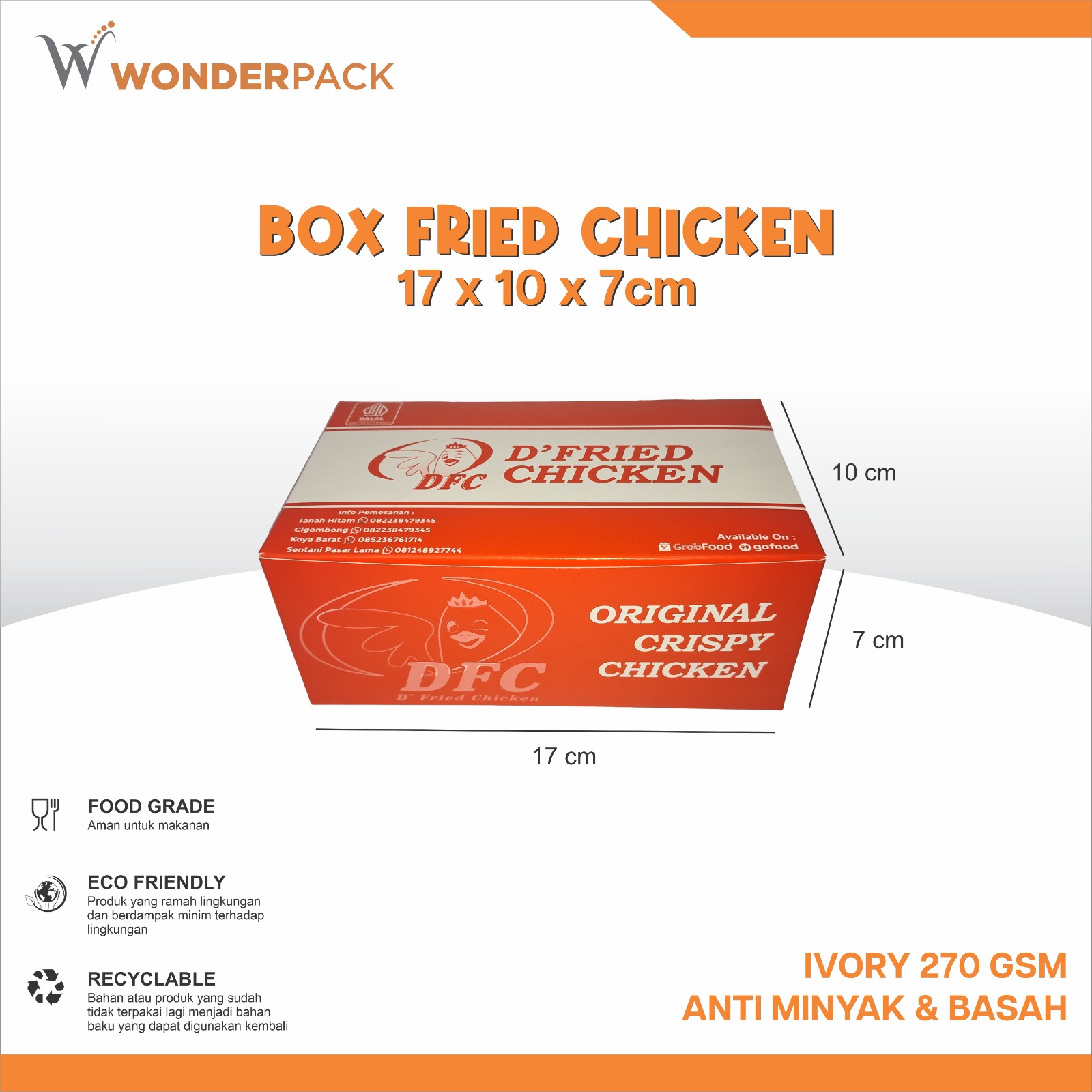 BOX FRIED CHICKEN (IVORY)