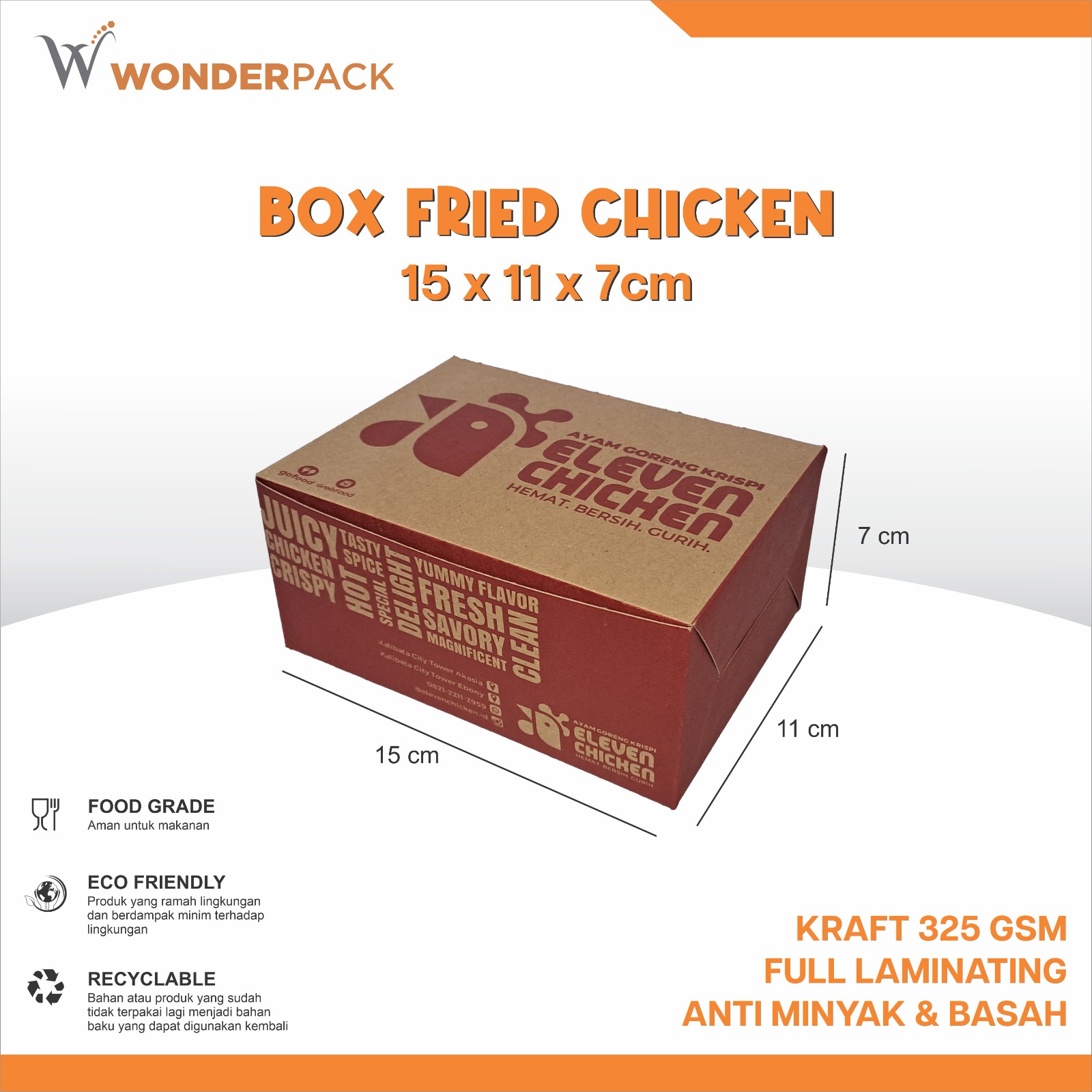BOX FRIED CHICKEN (KRAFT)
