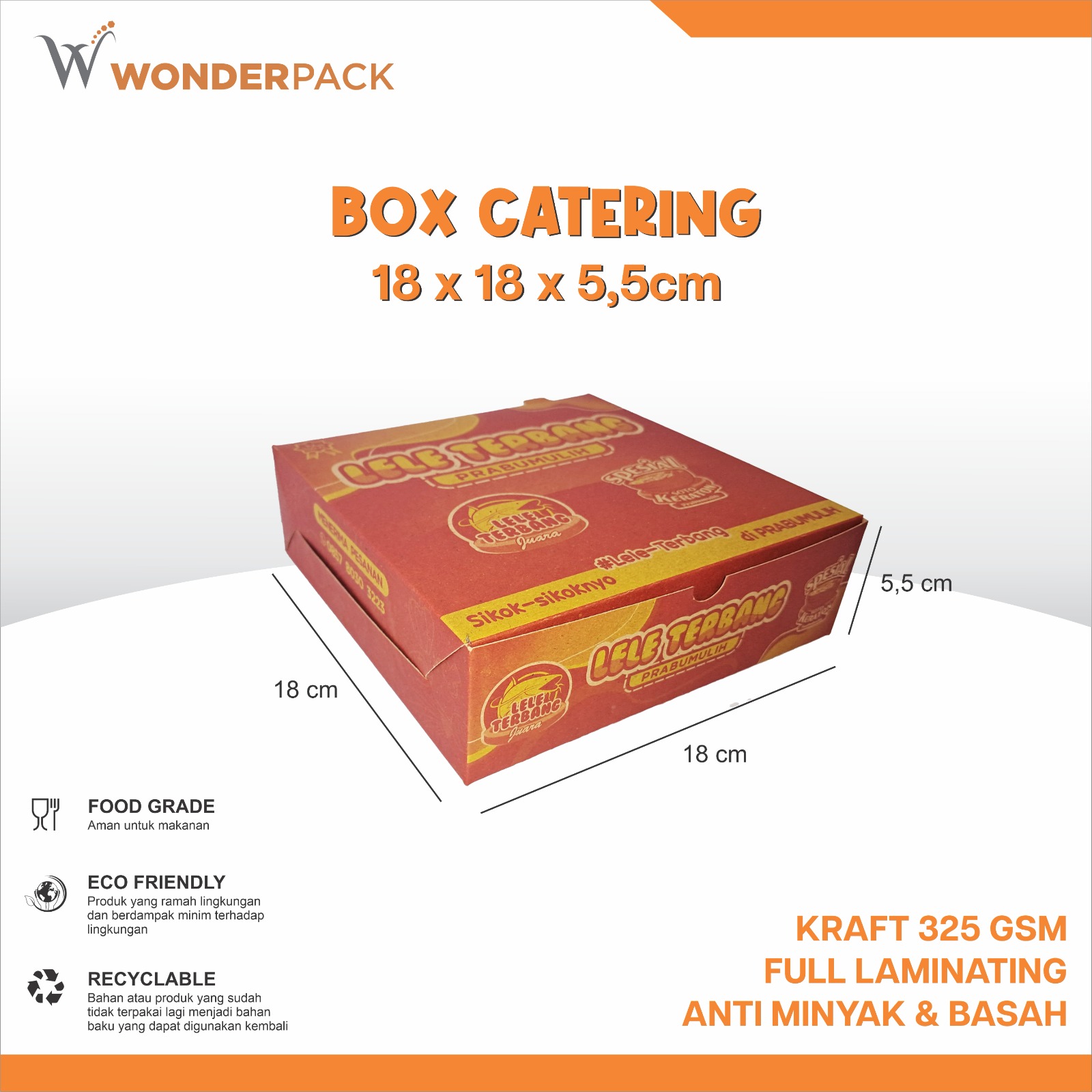 BOX CATERING 18x18x5,5 